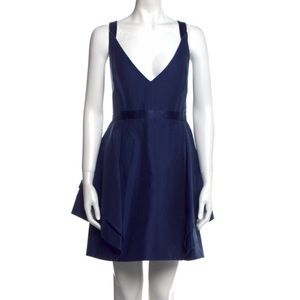 Halston Heritage V Neck Mini Dress